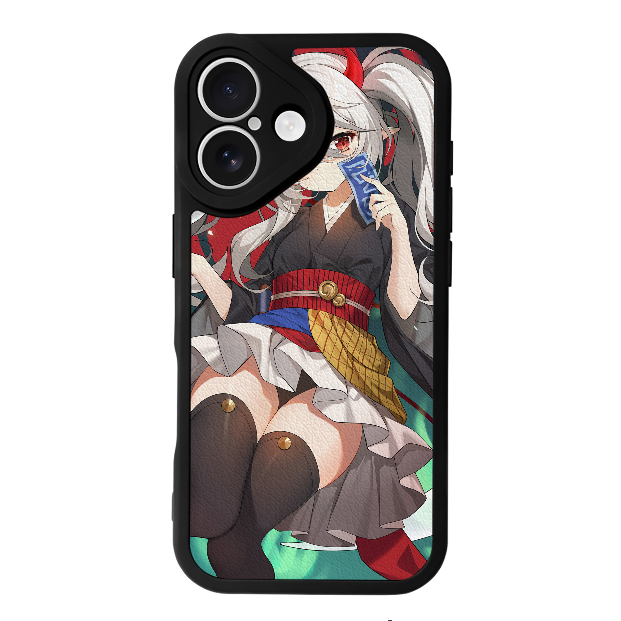 （画像用） 遊☆戯☆王 Yu-Gi-Oh! 【iPhone 16シリーズ対応】シリコンスマホケース（レザー調） 材質：シリコン